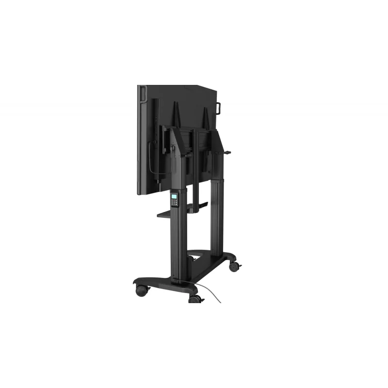 Mobilus ratukinis stovas Yealink MB-FS-Lift – grindų montavimui, juodas, 87 kg talpa, 600×1100 mm