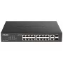 D-Link DGS-1100-18PV2 tinklo jungiklis valdomas L2 Gigabit Ethernet (10/100/1000) Power over Ethernet (PoE) 1U juodas