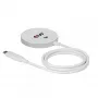 Belaidis įkroviklis club 3D CAC-3026 25W Qi2 magnetinis padėklas, Qi 2.2 MagSafe suderinamas, 1 m kabelis, baltas