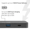 KVM jungiklis Club 3D Dual USB-C į HDMI, 2 prievadai, 4K UHD 3840x2160, USB-C konsolė, 65W PD, juodas