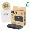 KVM jungiklis Club 3D Dual USB-C į HDMI, 2 prievadai, 4K UHD 3840x2160, USB-C konsolė, 65W PD, juodas