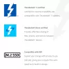 CLUB3D CSV-2562 Thunderbolt 5 dokavimo stotelė, M.2 SSD, 2×HDMI 8K60Hz, 180W, 120 Gbit/s