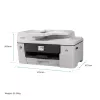 Daugiafunkcinis rašalinis spausdintuvas Brother MFC-J6760DW – A3, 1200 x 4800 DPI, 31 ppm, Wi‑Fi, Ethernet