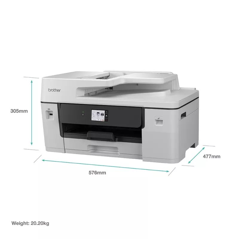 Daugiafunkcinis rašalinis spausdintuvas Brother MFC-J6760DW – A3, 1200 x 4800 DPI, 31 ppm, Wi‑Fi, Ethernet