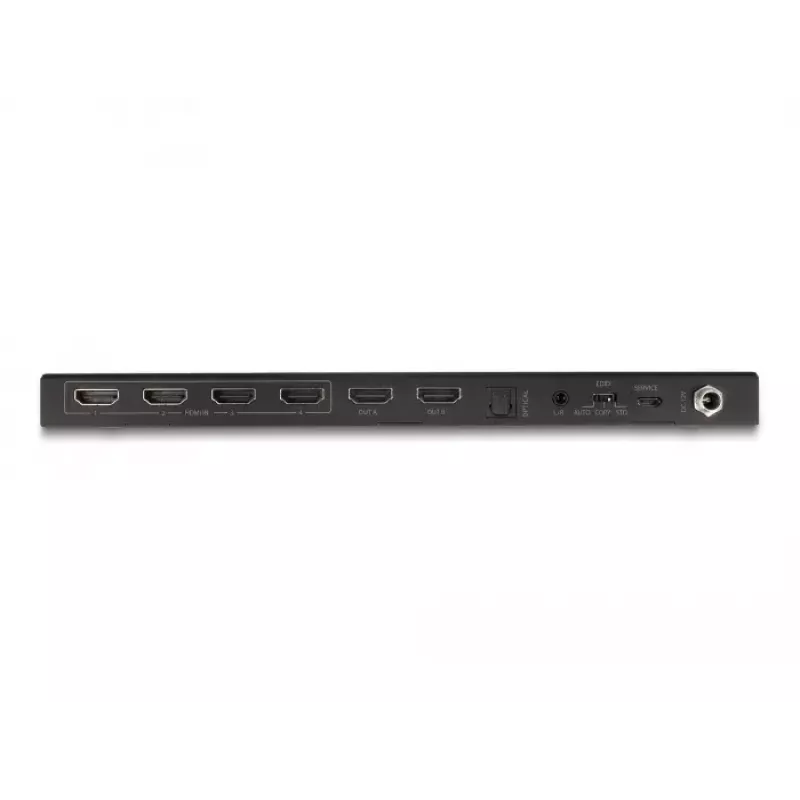 DeLOCK HDMI matricinis jungiklis 4 x HDMI įėjimai į 2 x HDMI išėjimus 4K 60 Hz