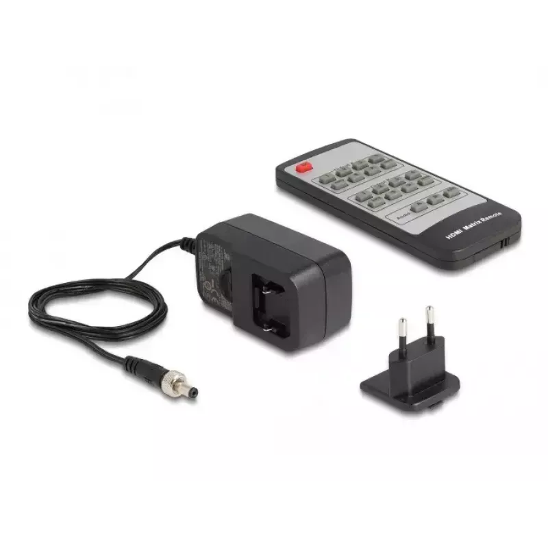 DeLOCK HDMI matricinis jungiklis 4 x HDMI įėjimai į 2 x HDMI išėjimus 4K 60 Hz
