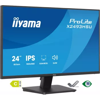 Monitorius IIYAMA X2493HSU-B1 24 colių (60,5 cm) IPS 16:10 HDMI DisplayPort 2×USB