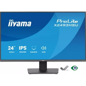 Monitorius IIYAMA X2493HSU-B1 24 colių (60,5 cm) IPS 16:10 HDMI DisplayPort 2×USB
