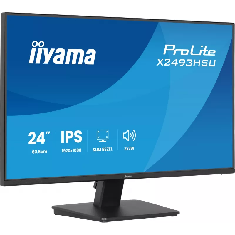Monitorius IIYAMA X2493HSU-B1 24 colių (60,5 cm) IPS 16:10 HDMI DisplayPort 2×USB
