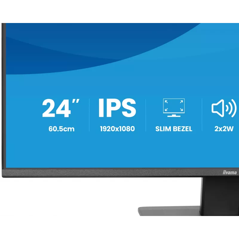 Monitorius IIYAMA X2493HSU-B1 24 colių (60,5 cm) IPS 16:10 HDMI DisplayPort 2×USB