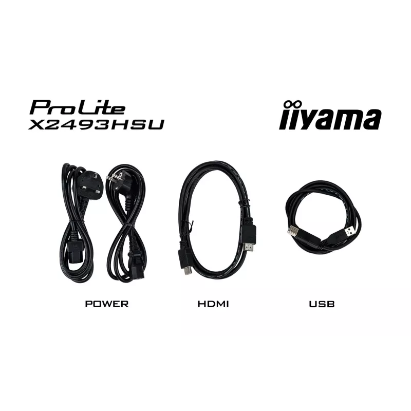 Monitorius IIYAMA X2493HSU-B1 24 colių (60,5 cm) IPS 16:10 HDMI DisplayPort 2×USB