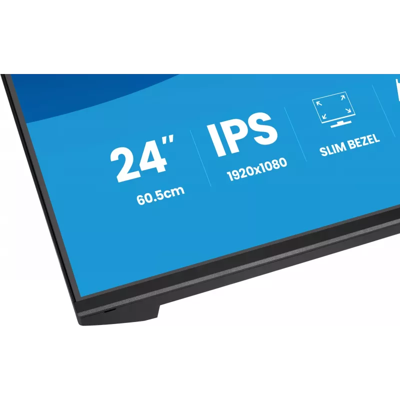 Kompiuterio monitorius IIYAMA ProLite XB2493HSU-B1 23.8 colio (60,5 cm) Full HD IPS LED, 1920×1080, 1 ms, 178° žiūrėjimo kampai, USB šakotuvas, garsiakalbiai, juodas