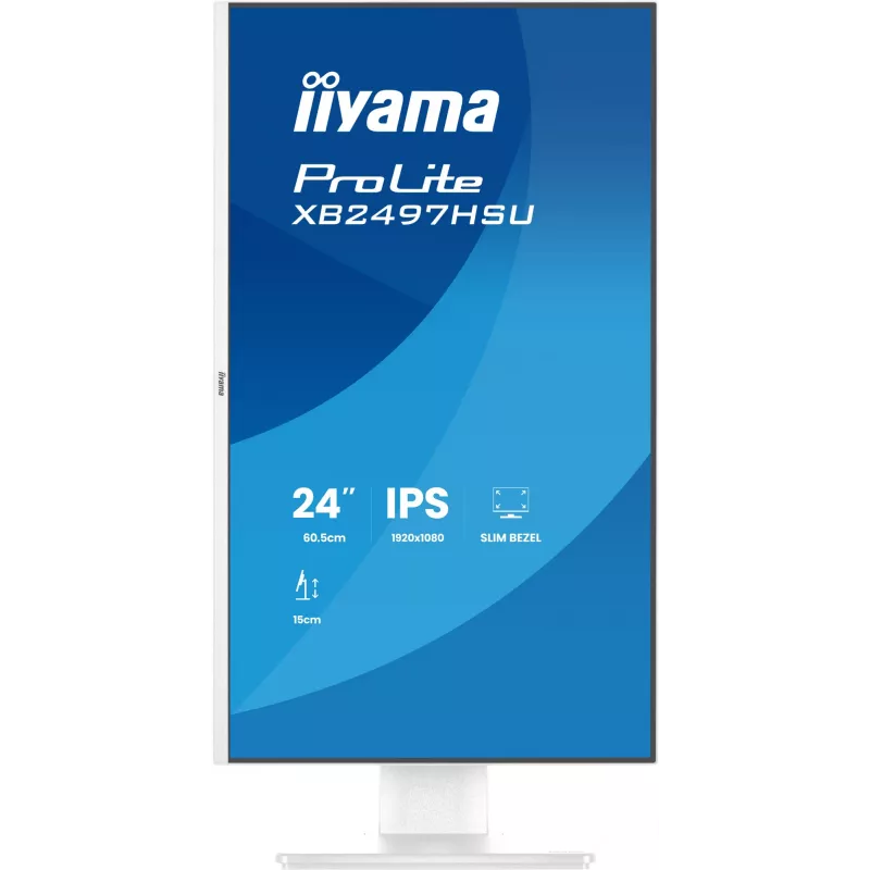 iiyama ProLite XB2497HSU-W1 monitor 60.5 cm (23.8 colio) 1920 x 1080 pikselių Full HD LED baltas
