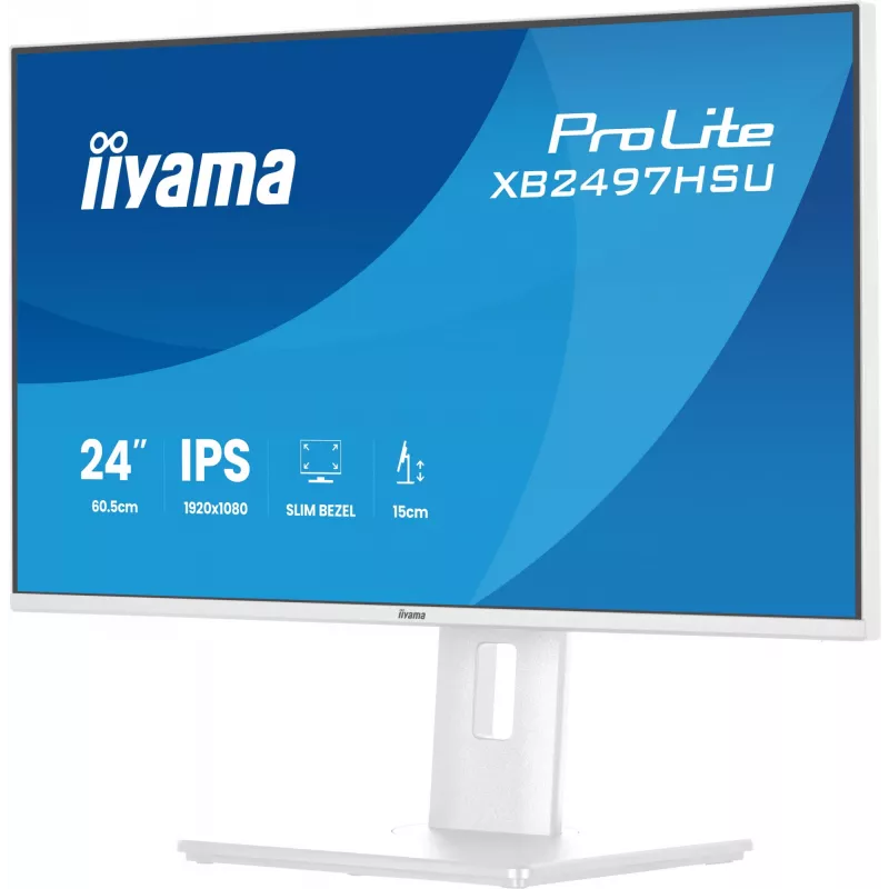 iiyama ProLite XB2497HSU-W1 monitor 60.5 cm (23.8 colio) 1920 x 1080 pikselių Full HD LED baltas