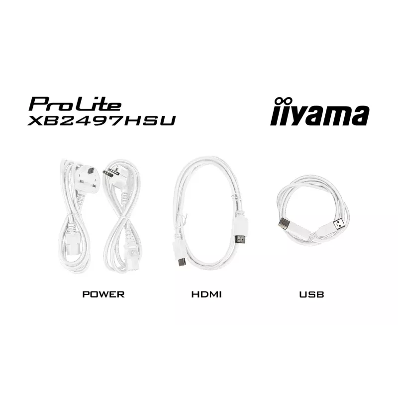 iiyama ProLite XB2497HSU-W1 monitor 60.5 cm (23.8 colio) 1920 x 1080 pikselių Full HD LED baltas
