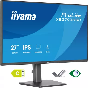 iiyama ProLite XB2793HSU-B1 kompiuterio monitorius 68.6 cm (27 col.) 1920 x 1080 pikselių Full HD LED juodas
