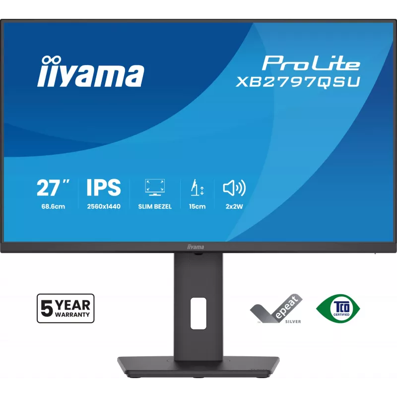 Monitorius iiyama ProLite XB2797QSU-B1 27 colių QHD LED juodas