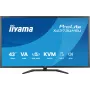 43 colių IIYAMA ProLite X4373UHSU-B2 LED 4K Ultra HD monitorius, 3840×2160, VA skydelis, 3 ms, 450 cd/m², USB 3.2 centras, garsiakalbiai, VESA, juodas