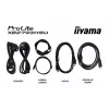 43 colių IIYAMA ProLite X4373UHSU-B2 LED 4K Ultra HD monitorius, 3840×2160, VA skydelis, 3 ms, 450 cd/m², USB 3.2 centras, garsiakalbiai, VESA, juodas