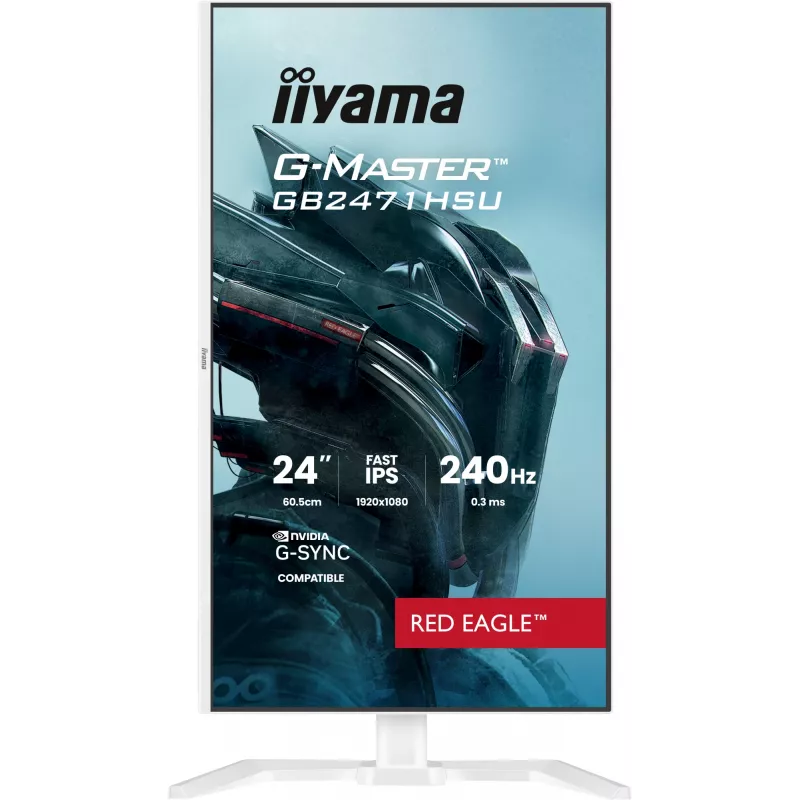 Monitorius IIYAMA G-Master GB2471HSU-W1 23,8 col. (60,5 cm) Full HD HDMI/DP/USB Baltas