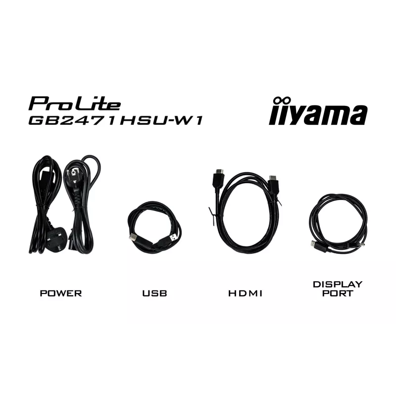 Monitorius IIYAMA G-Master GB2471HSU-W1 23,8 col. (60,5 cm) Full HD HDMI/DP/USB Baltas
