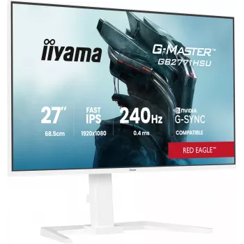Žaidimų monitorius IIYAMA GB2771HSU-W1 27 colių (68,6 cm) Full HD — HDMI, DisplayPort, USB — Baltas