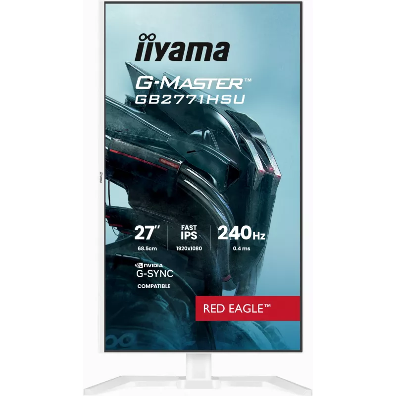Žaidimų monitorius IIYAMA GB2771HSU-W1 27 colių (68,6 cm) Full HD — HDMI, DisplayPort, USB — Baltas