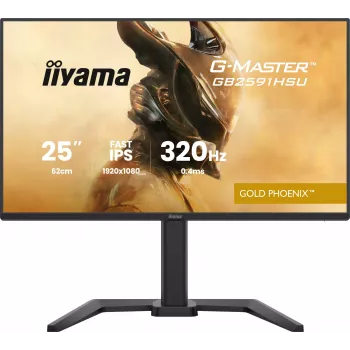 Žaidimų monitorius IIYAMA G-Master GB2591HSU-B1 24.5 colio (68.6 cm) Full HD — HDMI/DisplayPort/USB, juodas