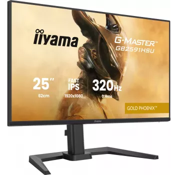 Žaidimų monitorius IIYAMA G-Master GB2591HSU-B1 24.5 colio (68.6 cm) Full HD — HDMI/DisplayPort/USB, juodas