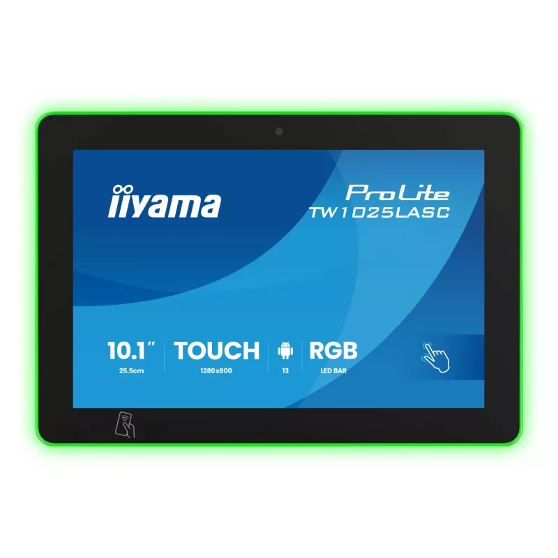 iiyama ProLite TW1025LASC-B3PNR Android kompiuteris su 10,1 colio jutikliniu ekranu, juodas