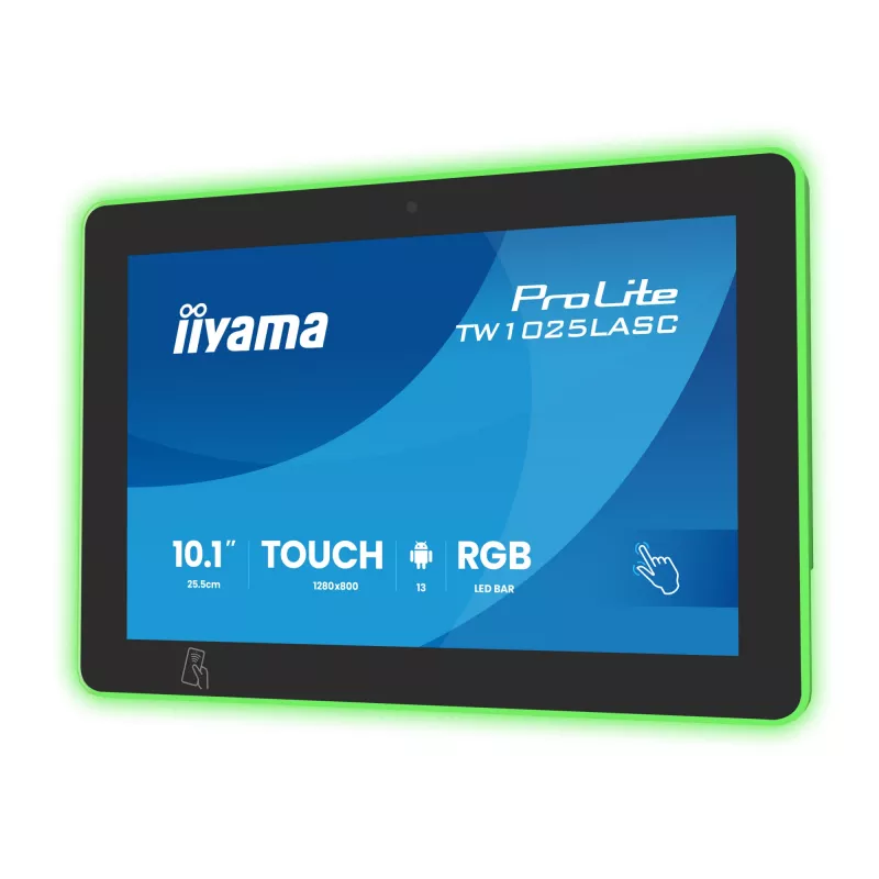 iiyama ProLite TW1025LASC-B3PNR Android kompiuteris su 10,1 colio jutikliniu ekranu, juodas