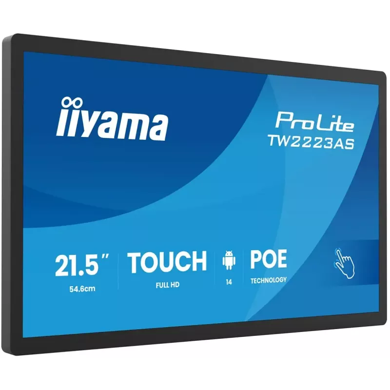 Monitorius IIYAMA TW2223AS-B3P 21,5 col. (55,0 cm) M-Touch USB-C Android 16:9