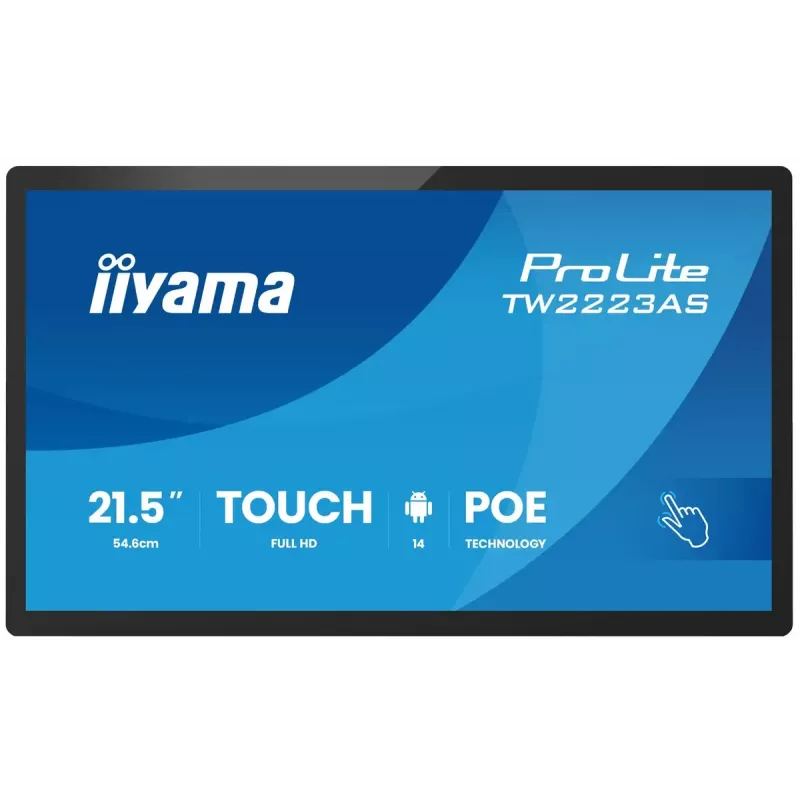 Monitorius IIYAMA TW2223AS-B3P 21,5 col. (55,0 cm) M-Touch USB-C Android 16:9