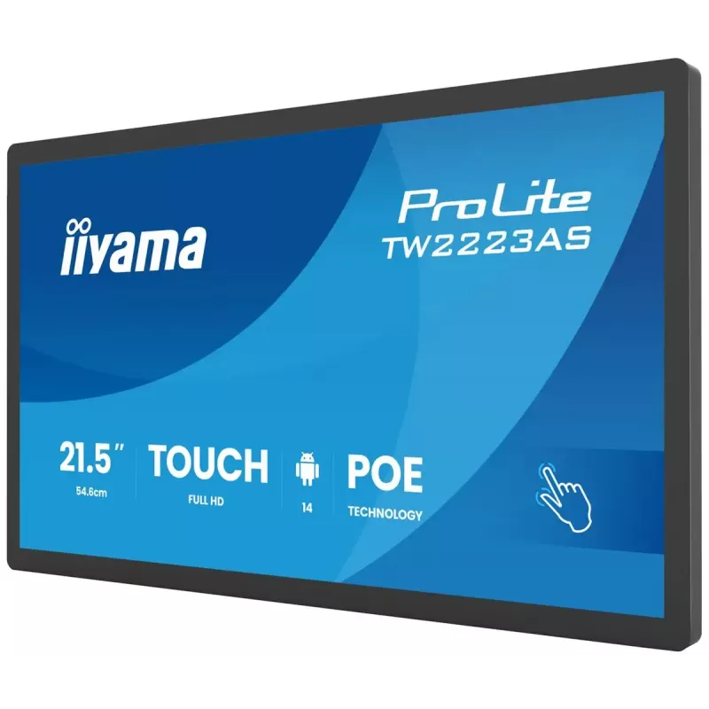 Monitorius IIYAMA TW2223AS-B3P 21,5 col. (55,0 cm) M-Touch USB-C Android 16:9