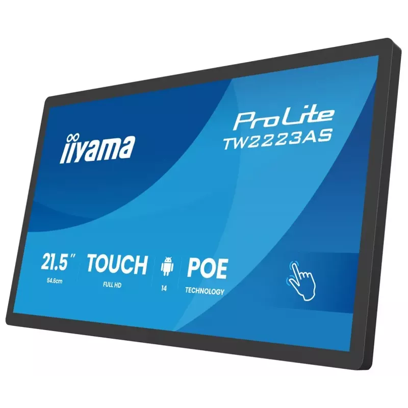 Monitorius IIYAMA TW2223AS-B3P 21,5 col. (55,0 cm) M-Touch USB-C Android 16:9