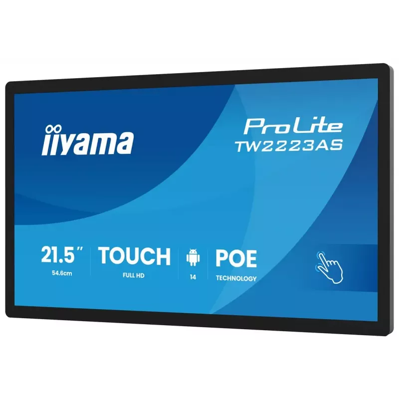 Monitorius IIYAMA TW2223AS-B3P 21,5 col. (55,0 cm) M-Touch USB-C Android 16:9