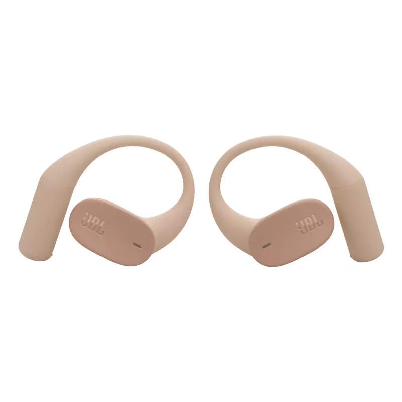 JBL Sense Lite belaidės ausinės su ausų kabliuku, skambučiai/muzika, Bluetooth, smėlio spalvos
