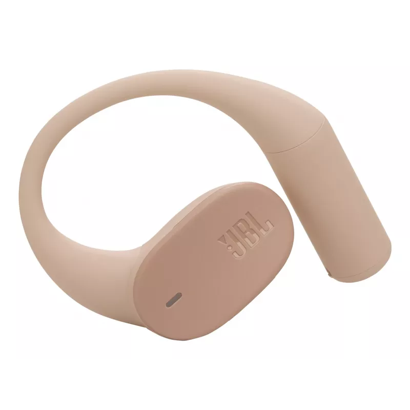 JBL Sense Lite belaidės ausinės su ausų kabliuku, skambučiai/muzika, Bluetooth, smėlio spalvos