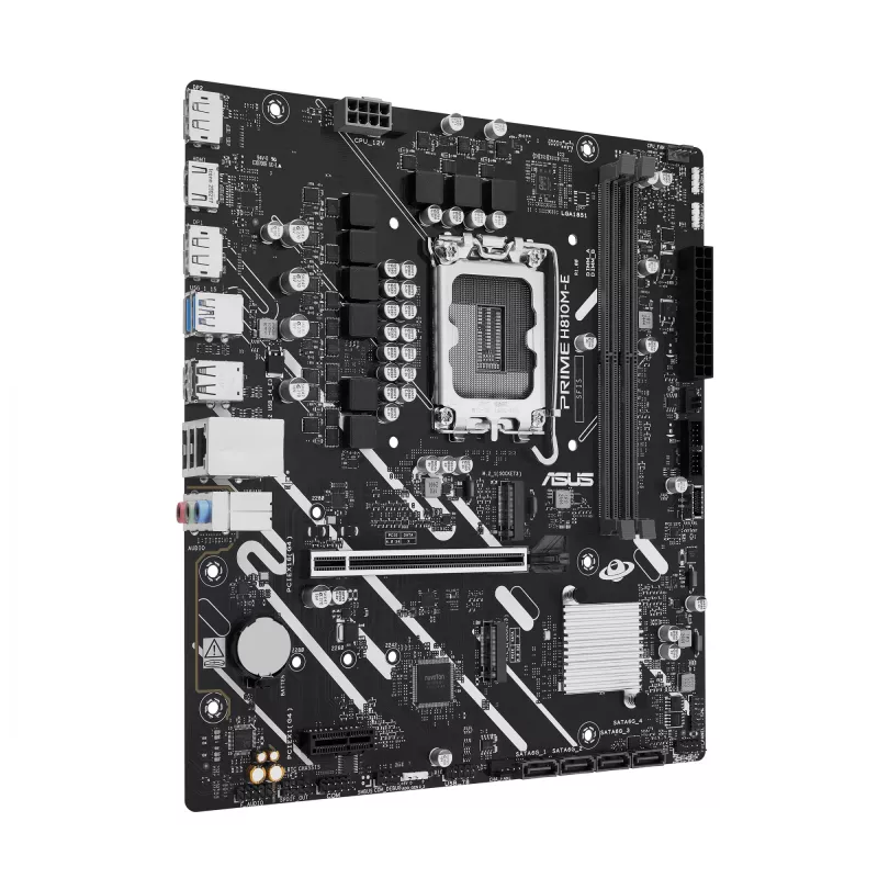 Motininė plokštė ASUS PRIME H810M-E-CSM LGA1851 Intel H810 mATX, 2×DDR5, 2×DisplayPort, 1×HDMI