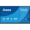 iiyama TN7505A-B1AG interaktyvus plokščias skydelis su liečiamuoju ekranu 189,3 cm (74,5 colio) 500 cd/m² 4K Ultra HD juodas