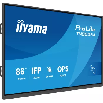 IIyama TN8605A-B1AG interaktyvus plokščiasis ekranas 85.6 colių 4K Ultra HD liečiamas