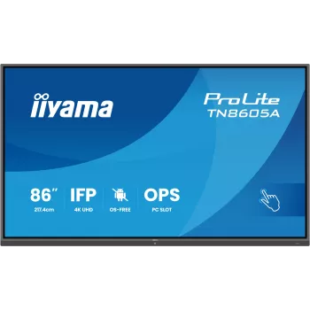 IIyama TN8605A-B1AG interaktyvus plokščiasis ekranas 85.6 colių 4K Ultra HD liečiamas