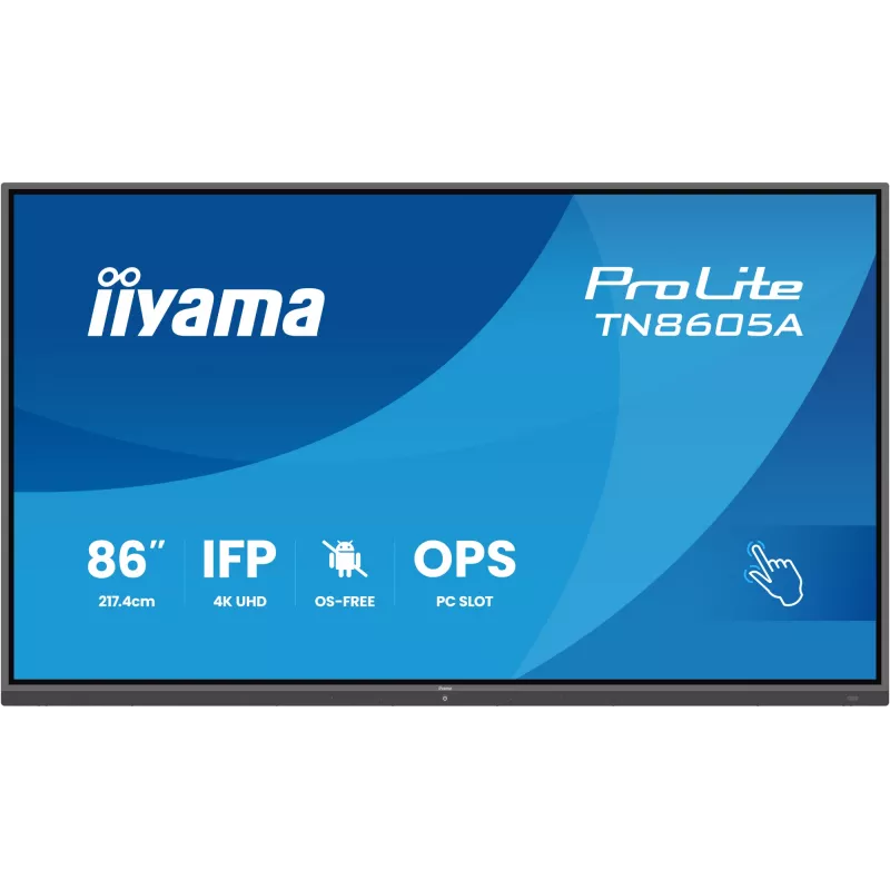 IIyama TN8605A-B1AG interaktyvus plokščiasis ekranas 85.6 colių 4K Ultra HD liečiamas