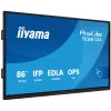 Interaktyvus plokščiasis ekranas IIYAMA TE8613A-B2AG 85.6 colio (2.17 m) 4K UHD, 500 cd/m², Wi‑Fi, Android, 24/7