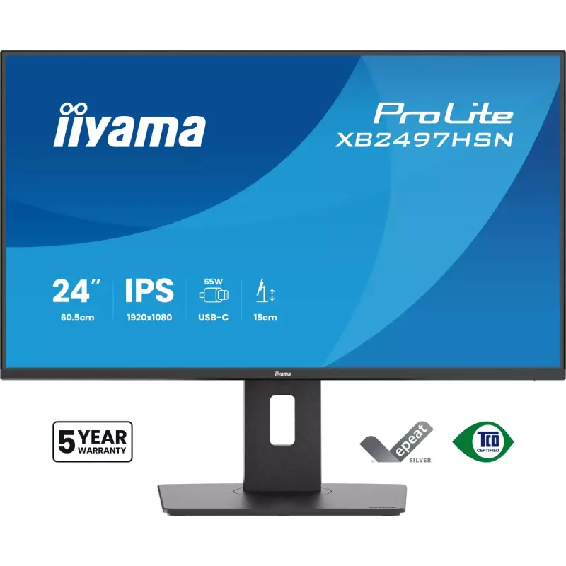 Monitorius iiyama ProLite XB2497HSN-B1 23.8 colių Full HD IPS LED