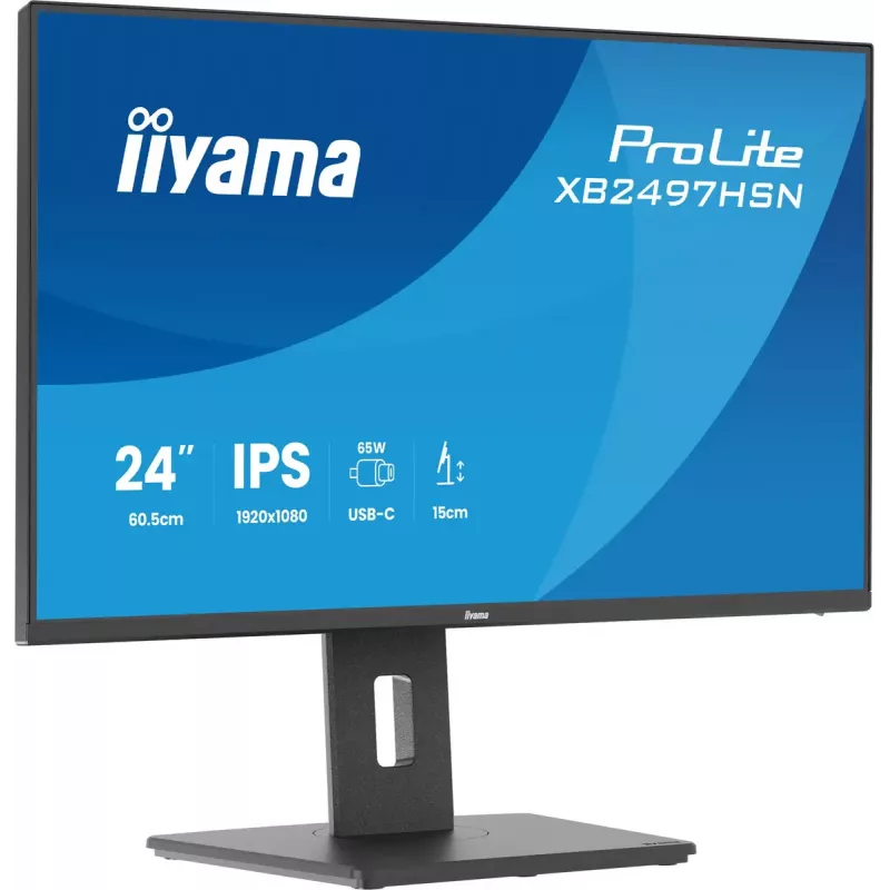 Monitorius iiyama ProLite XB2497HSN-B1 23.8 colių Full HD IPS LED