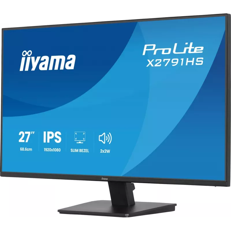 Kompiuterio monitorius IIYAMA ProLite X2791HS-B1 27 colių IPS Full HD 1920x1080 LED matinis, įmontuoti garsiakalbiai, VESA tvirtinimas, Juodas