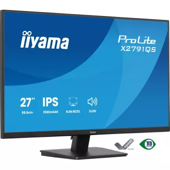 Monitorius iiyama ProLite X2791QS-B1 27 colių (68,6 cm) QHD IPS LED juodas