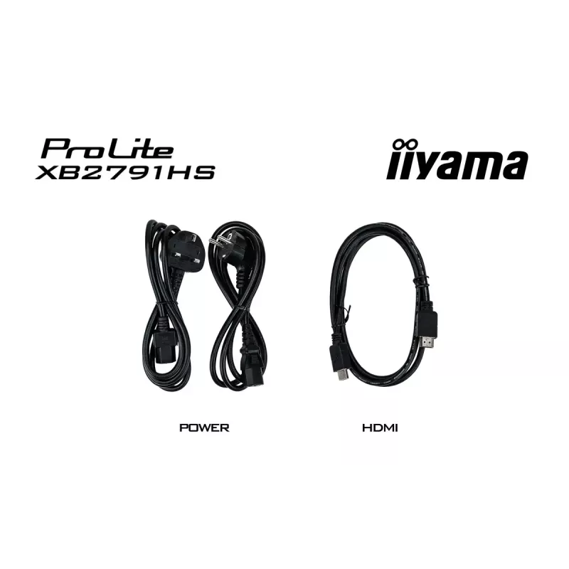 iiyama ProLite XB2791HS-B1 monitorius 68.6 cm (27 colių) 1920 x 1080 pikselių Full HD LED Juodas
