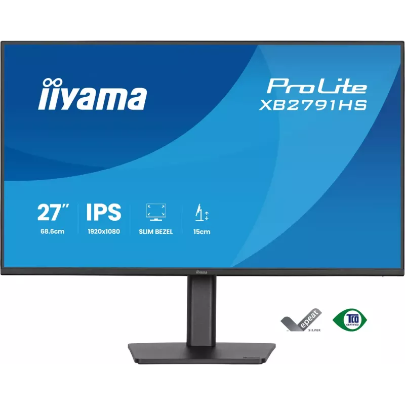 iiyama ProLite XB2791HS-B1 monitorius 68.6 cm (27 colių) 1920 x 1080 pikselių Full HD LED Juodas